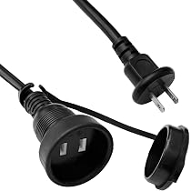 Amazon.co.jp: 薄さ0.9mmの電源延長コード【フラットコードキット】 1m